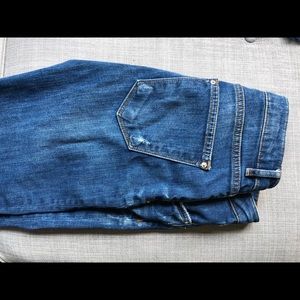 Zafa modi rose jeans washed with zippers Sz 38